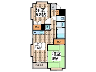 レソ－ル大森西の物件間取画像